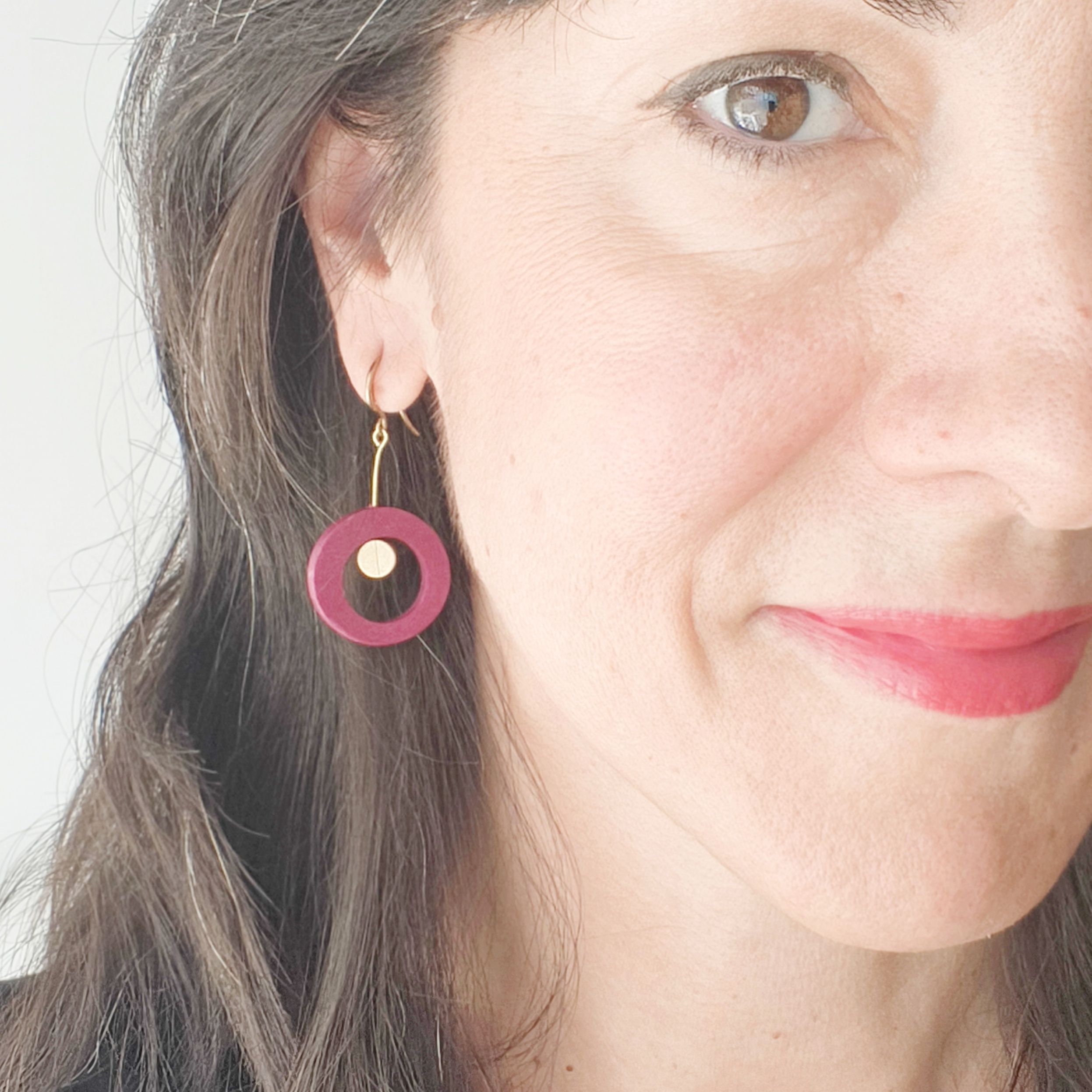 Pendientes redondos Space