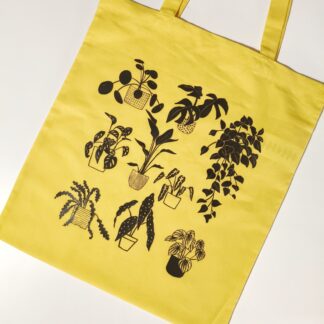Bolso de tela plantas